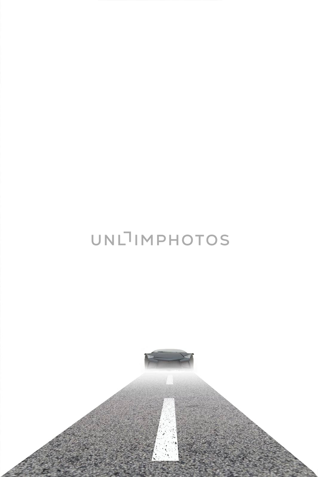 A conceptual image go sports super car