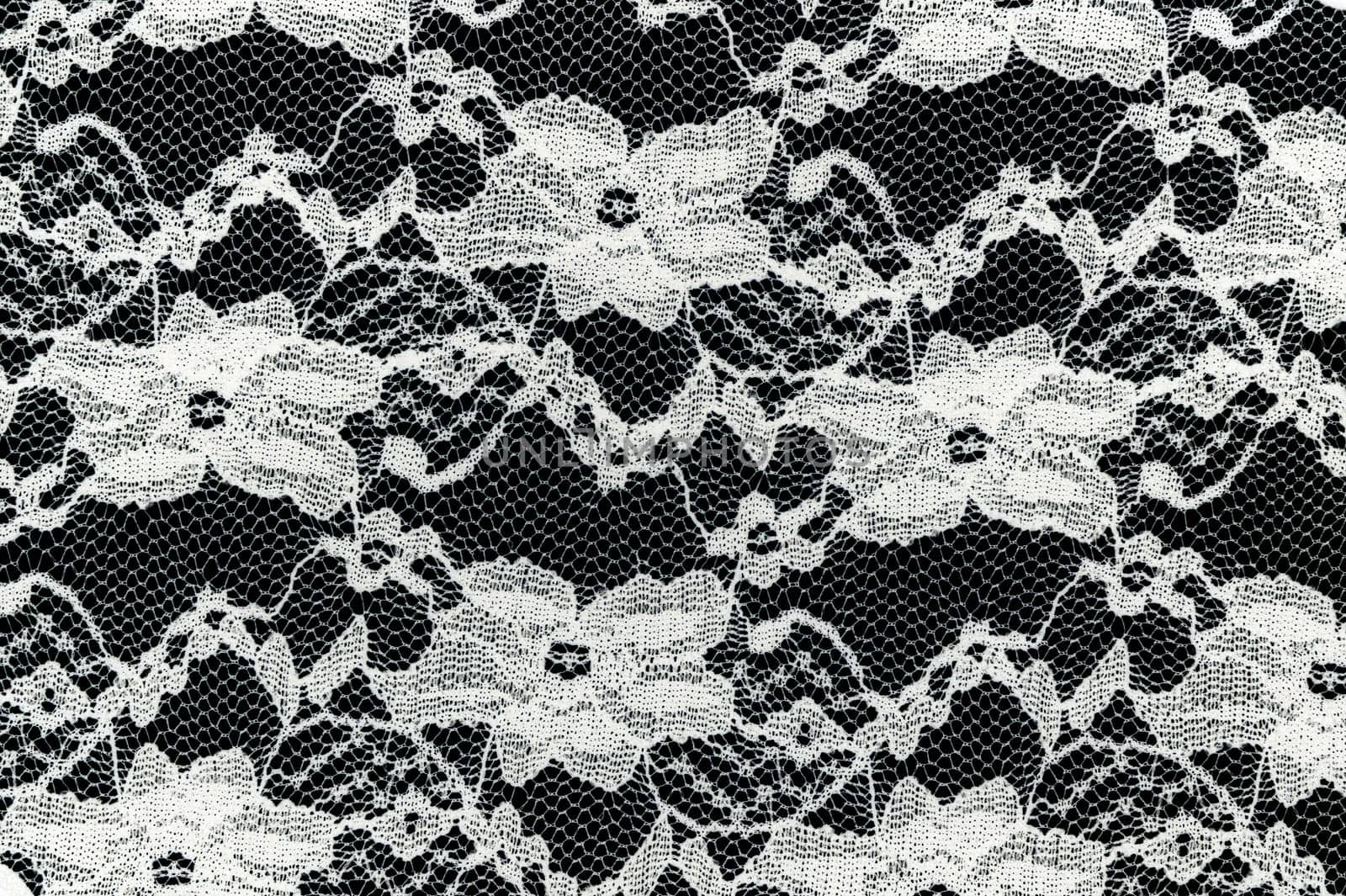 A close up shot of lace fabric
