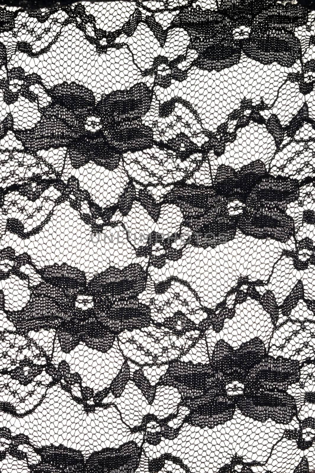 A close up shot of lace fabric