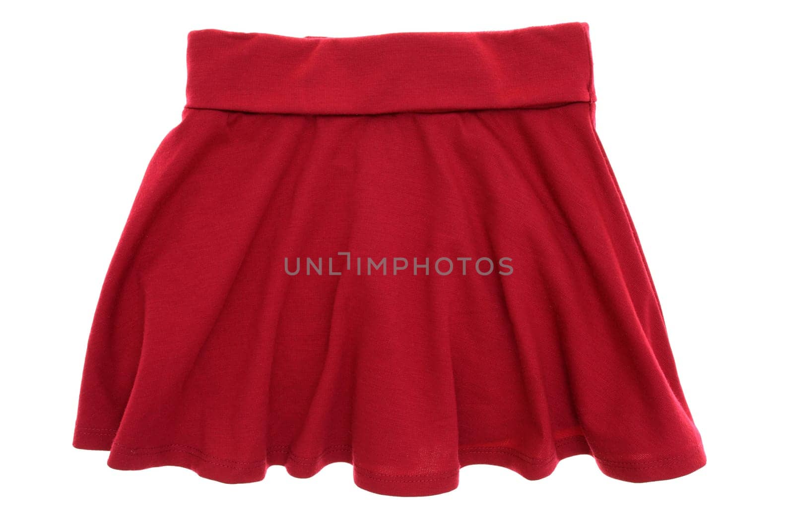 A close up shot of girls skirt