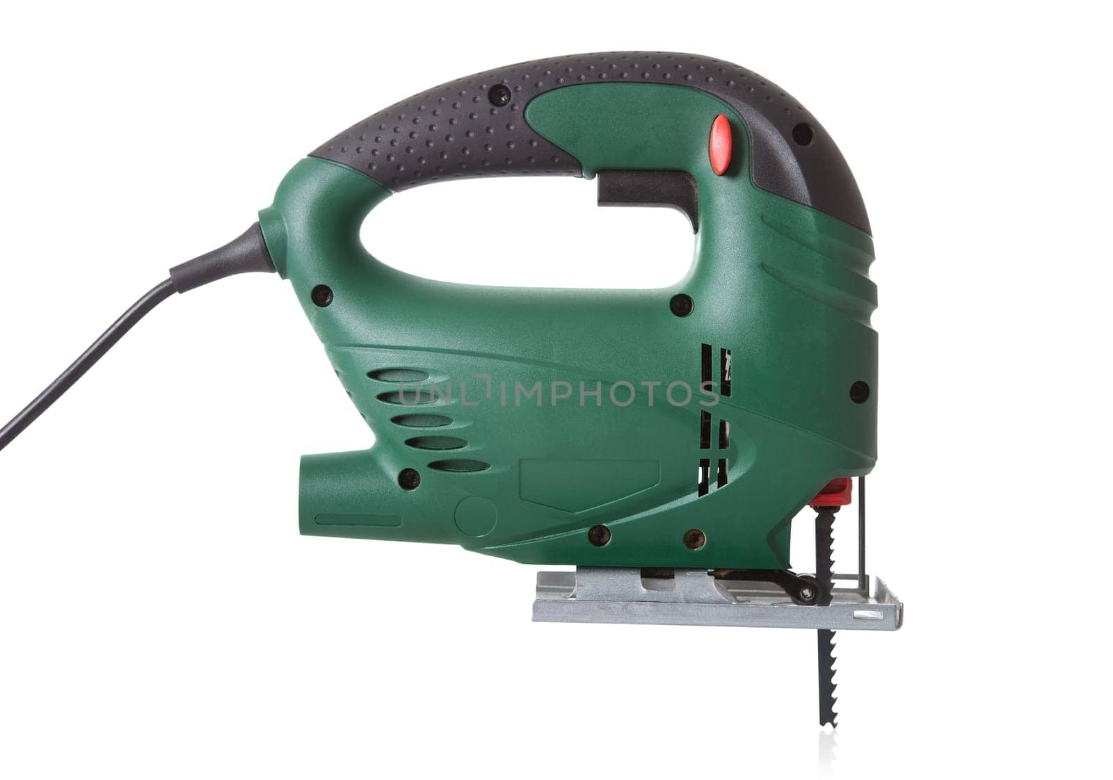 Electric jig saw. Isolated on white background