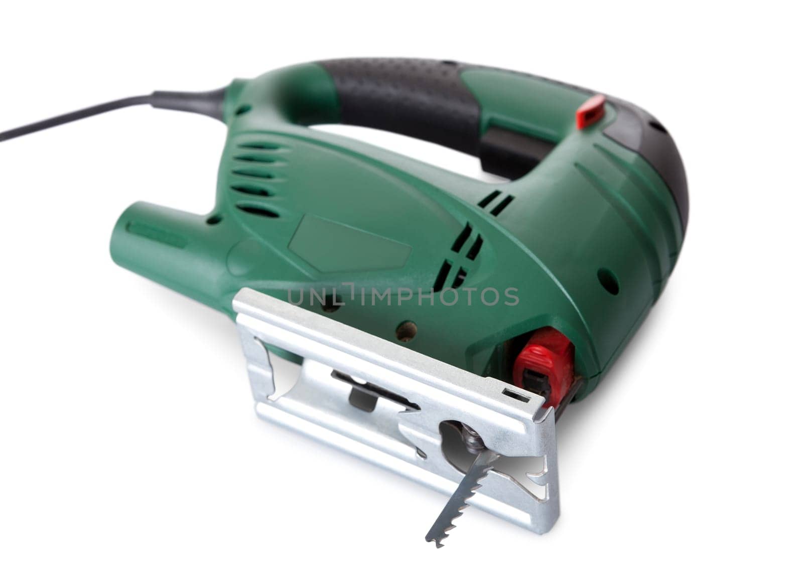 Electric jig saw. Isolated on white background