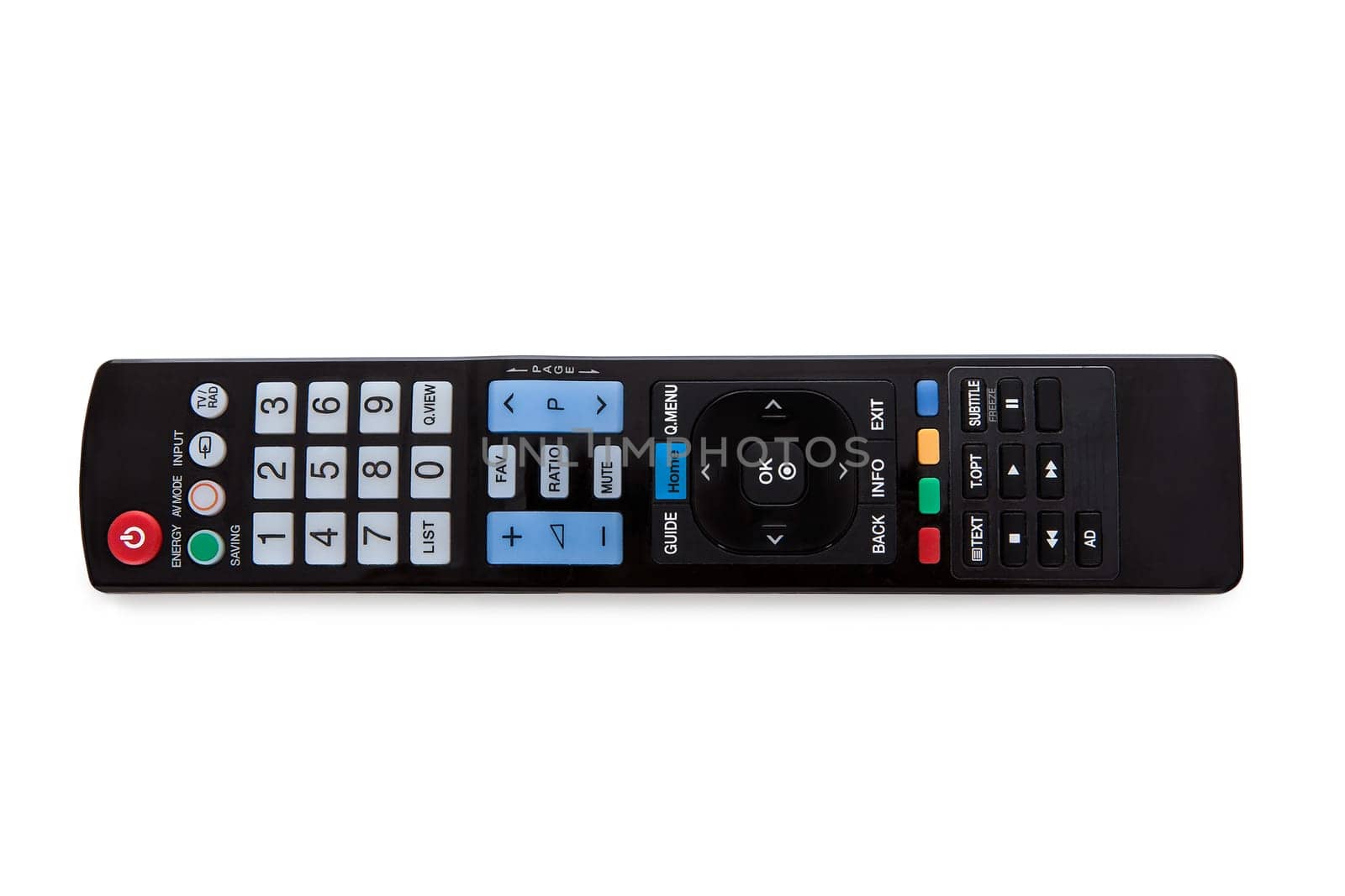 Close-up Of A Remote Control Isolated On White Background
