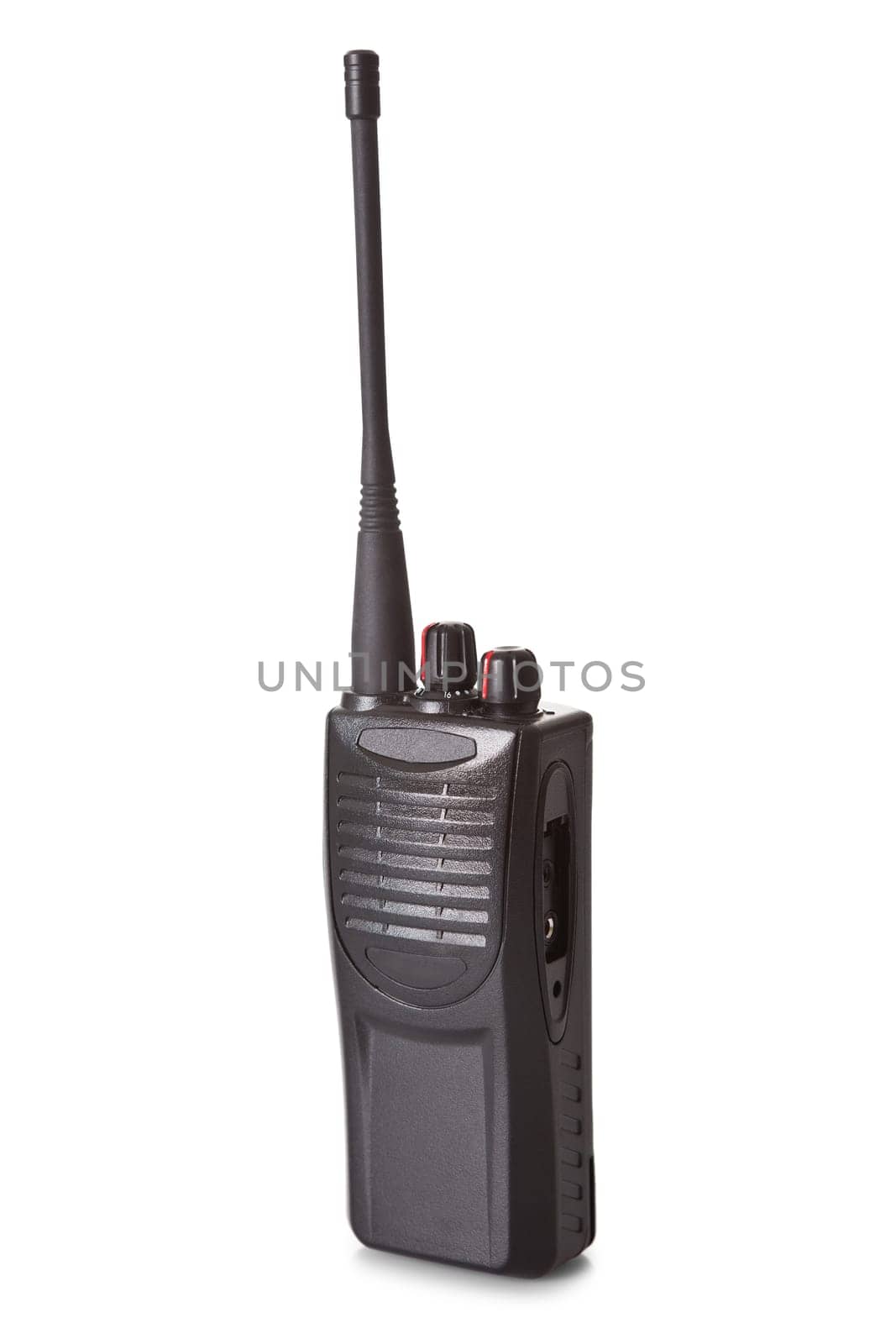 Professional walkie talkie. Isolated on white background