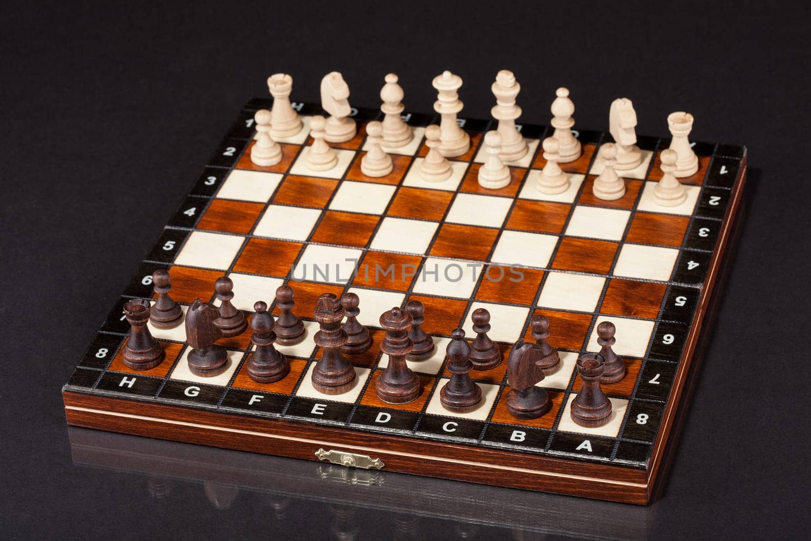 Close-up Shot Of Chess Board And Figures