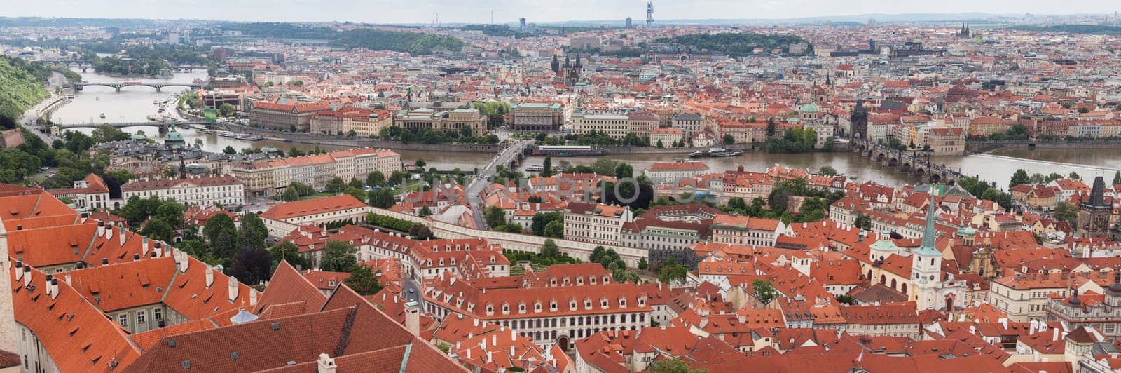 Old Bridges and Vltava River, Prague, Czech Republic