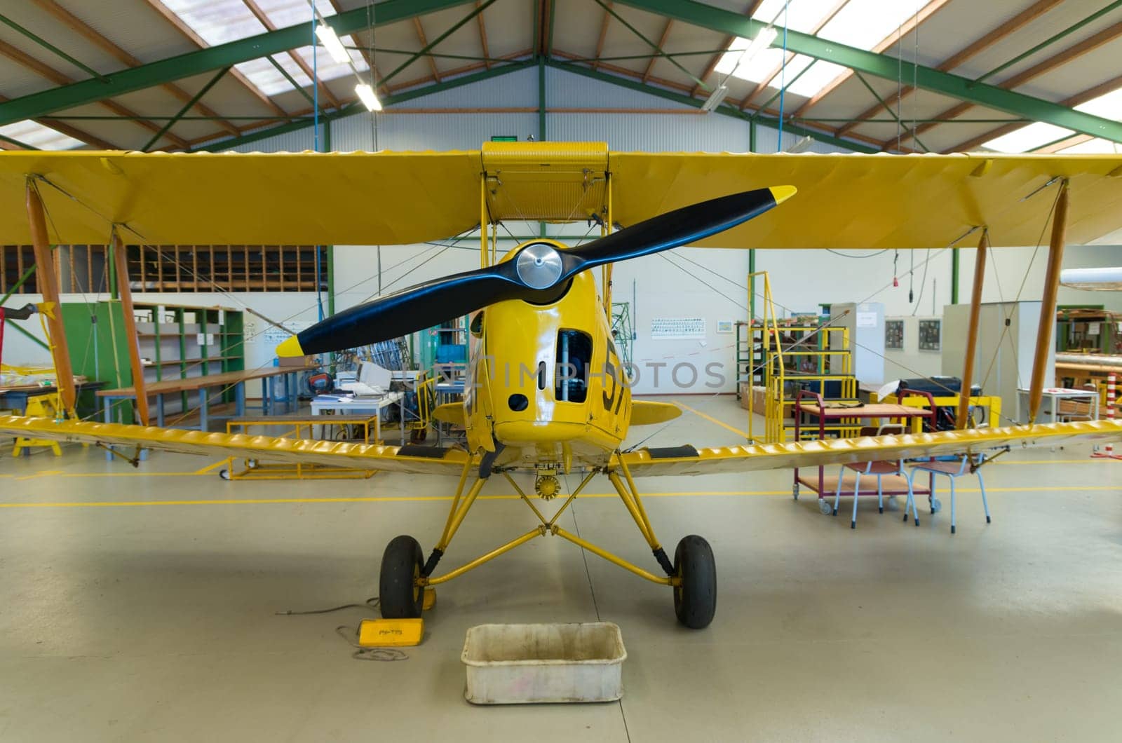 propeller biplane at the Dutch Air Force open days 2014 in Gilze-Rijen, netherlands