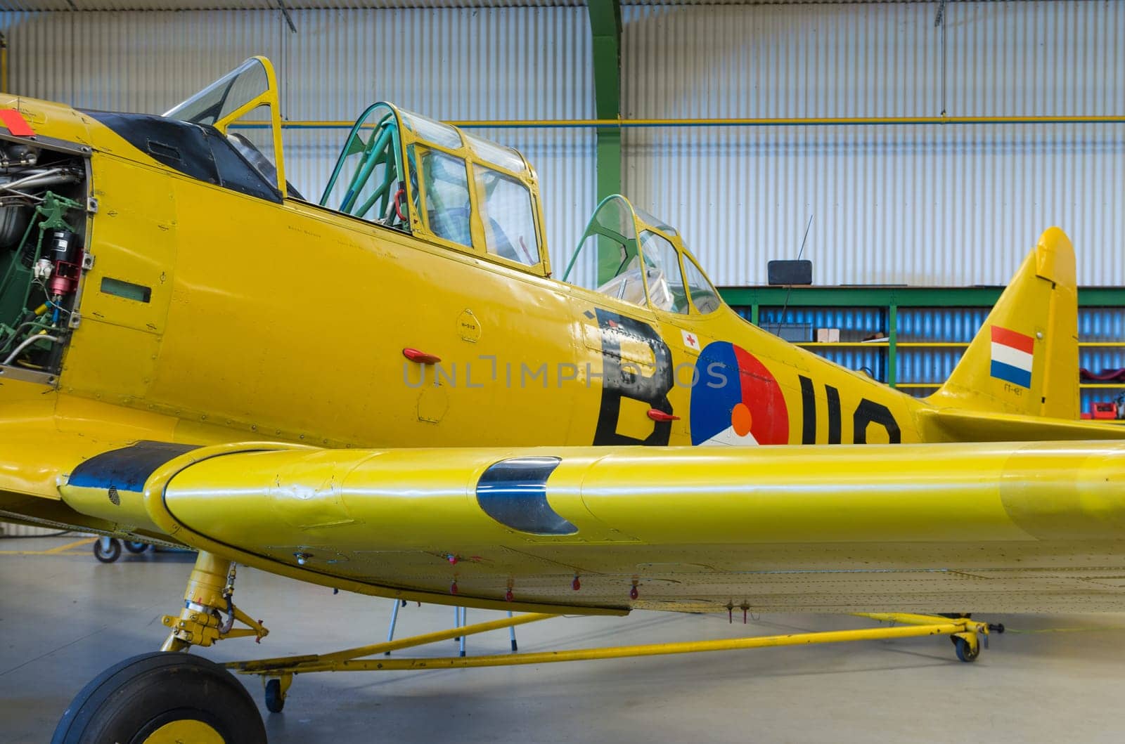 propeller plane at the Dutch Air Force open days 2014 in Gilze-Rijen, netherlands