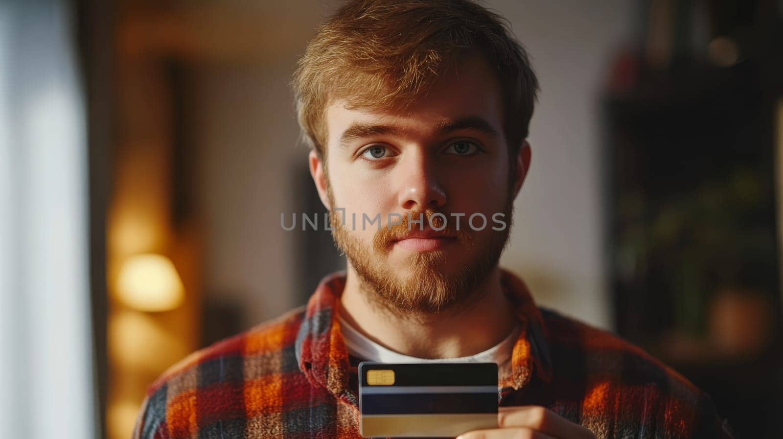 man shopping online using mobile phone, Generative AI, people