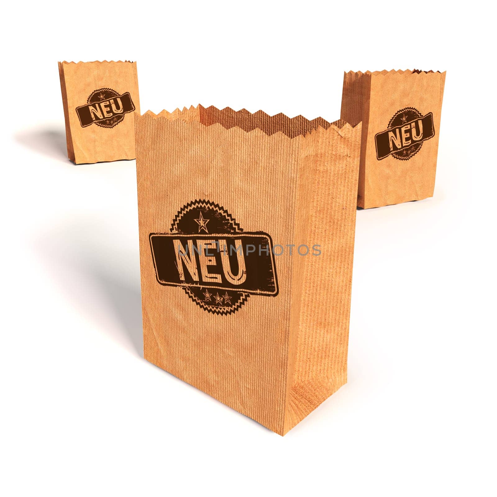 Paper bags with new