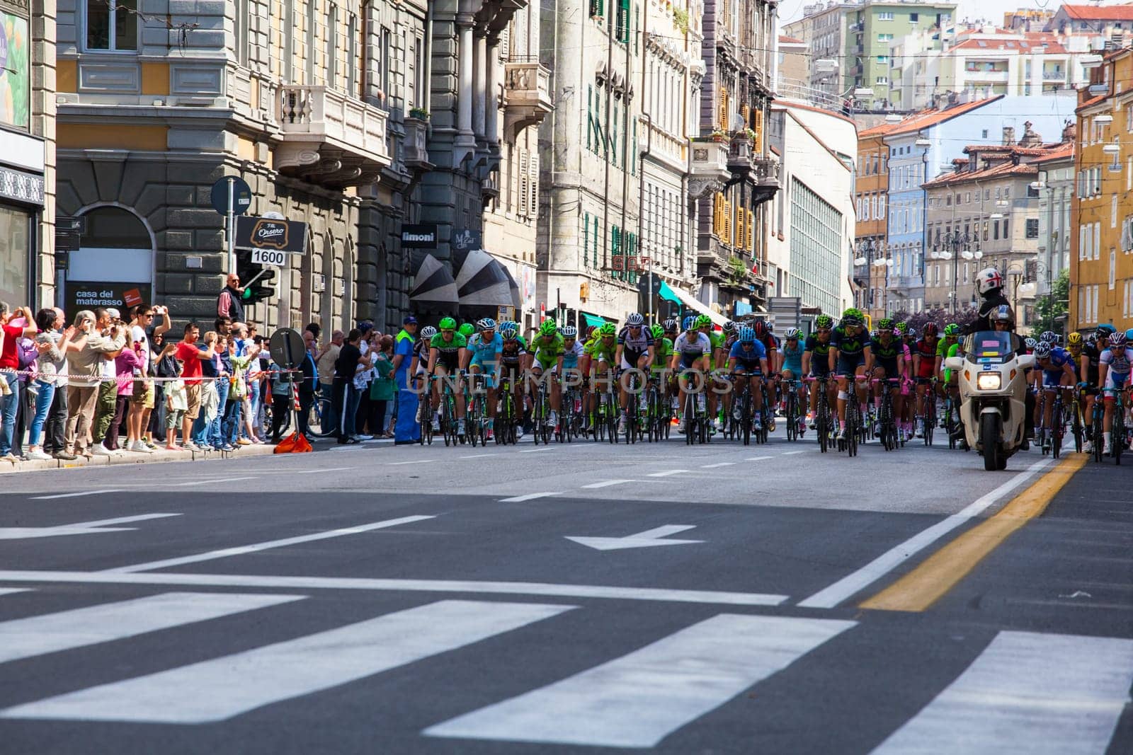 Cyclist during the final parade of 97th edition of the Giro d'Italia on November 01, 2014