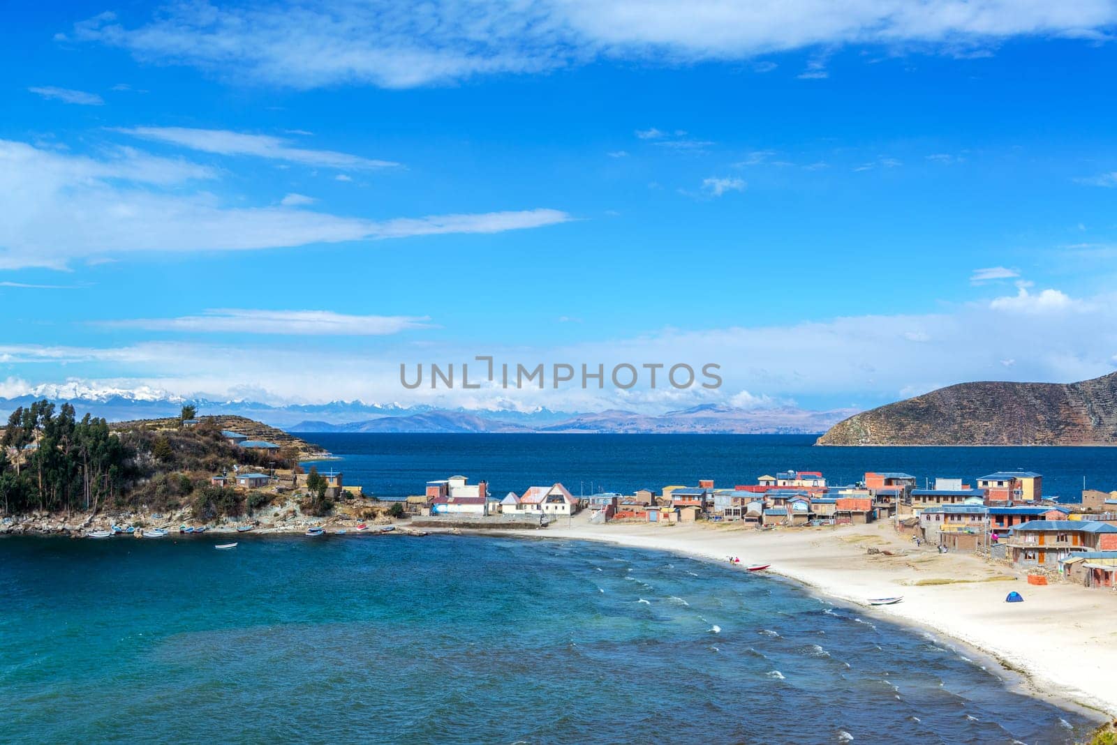 Town of Challapampa on Isla del Sol on the Bolivian side of Lake Titicaca