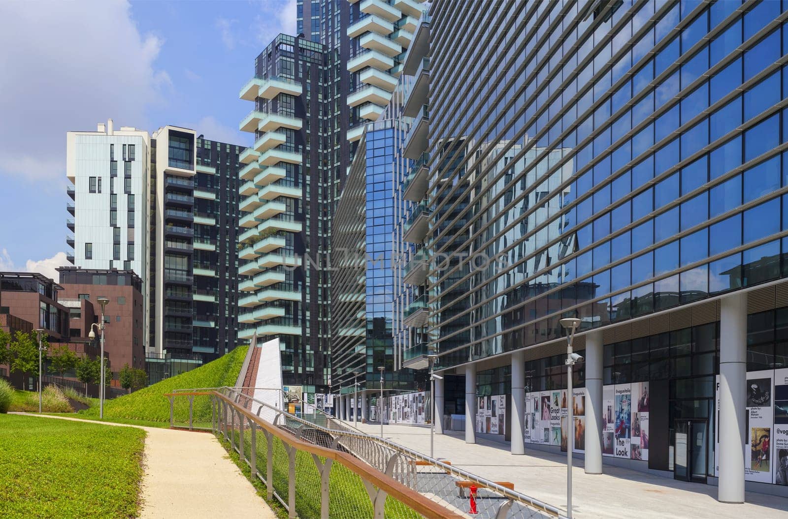Modern architecture in Milan, Italy