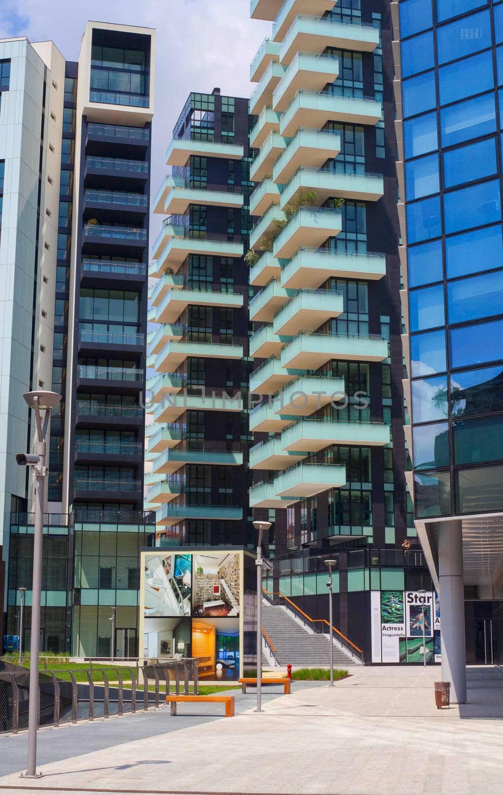 Modern architecture in Milan, Italy