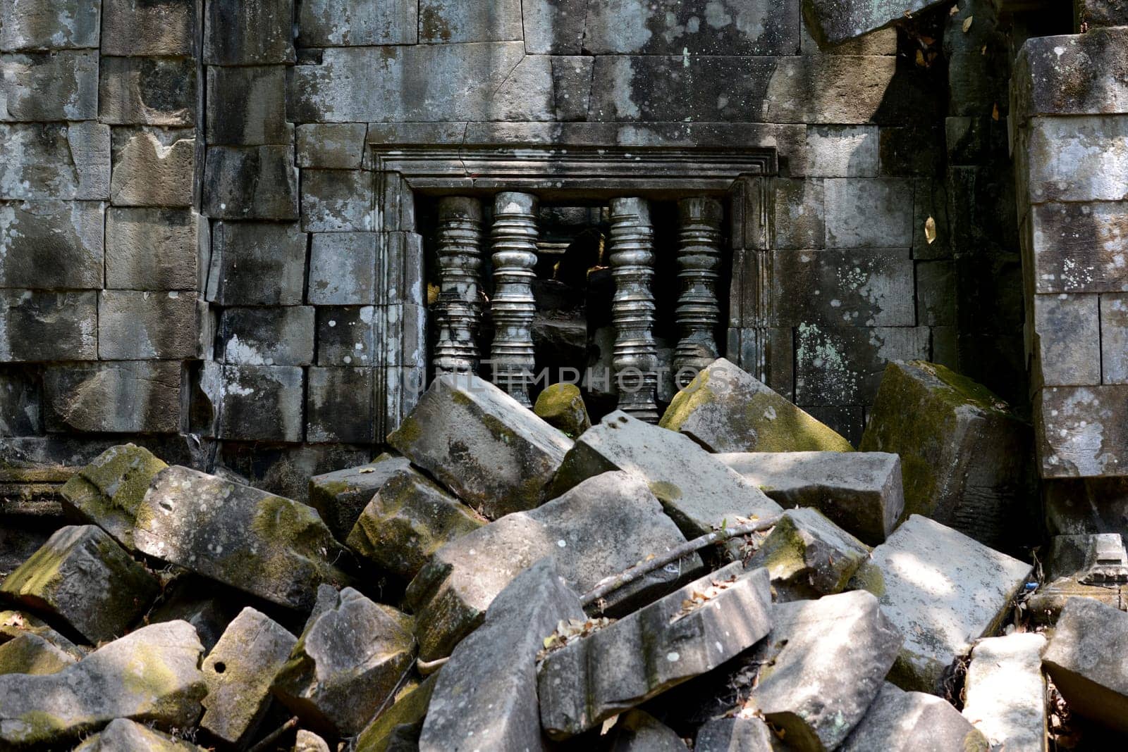 The Tempel Ruin of  Beng Mealea 32 Km north of in the Temple City of Angkor near the City of Siem Riep in the west of Cambodia.