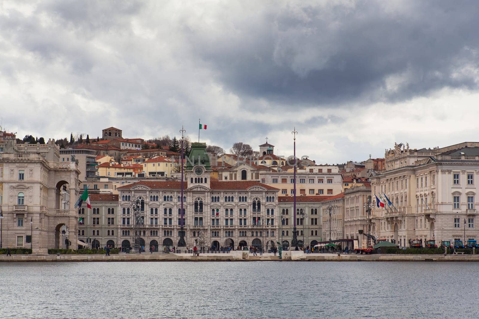 View of Piazza unità d'Italia in Trieste