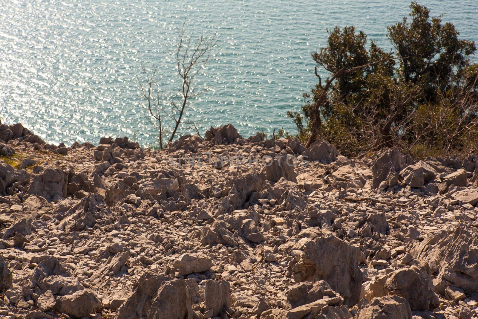 View of the Rilke trail Sistiana, Italy