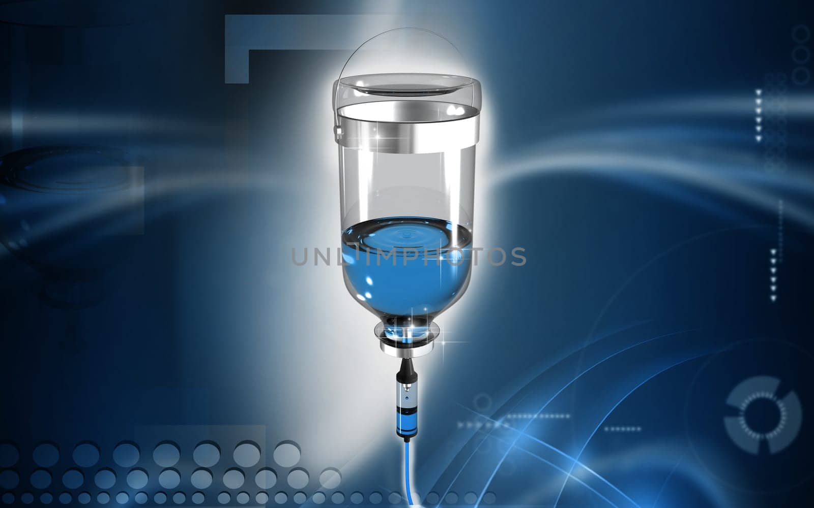 Digital illustration of drip in colour background