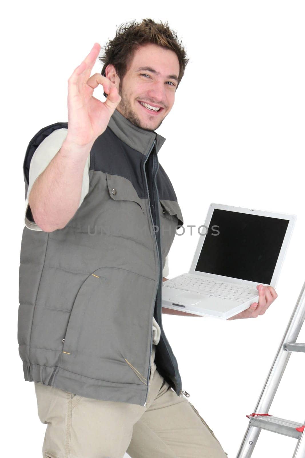 OK from a tiler with a laptop