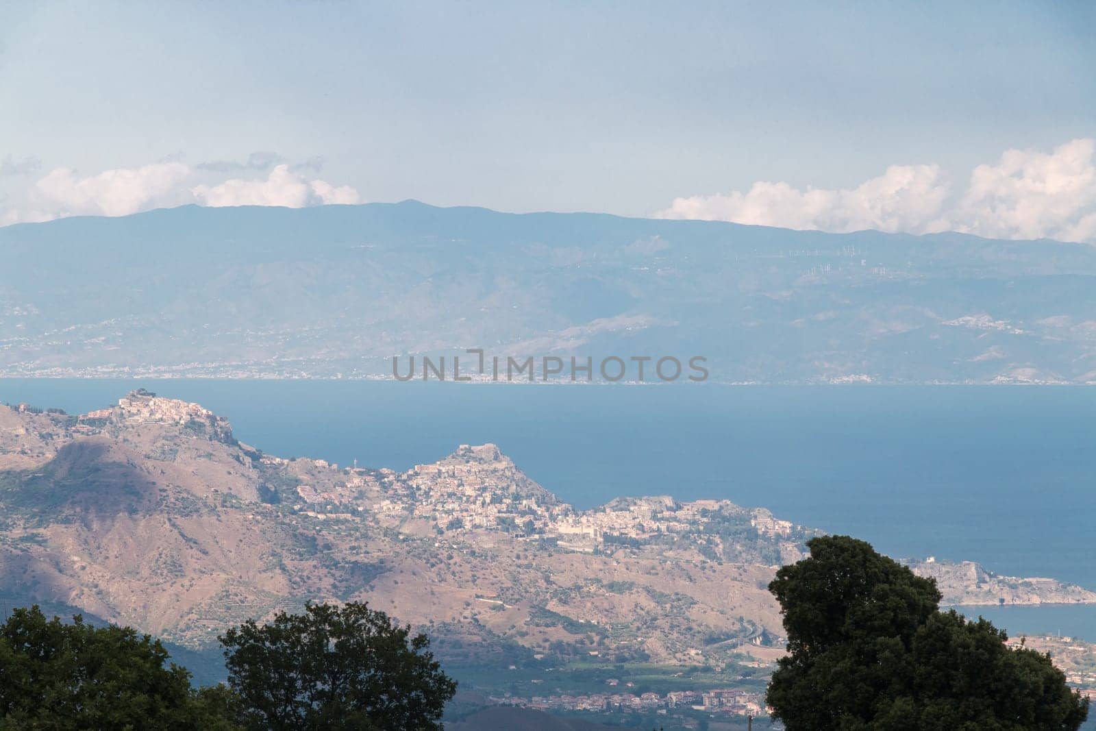 Coastal landscape ionian sea eastern Sicily