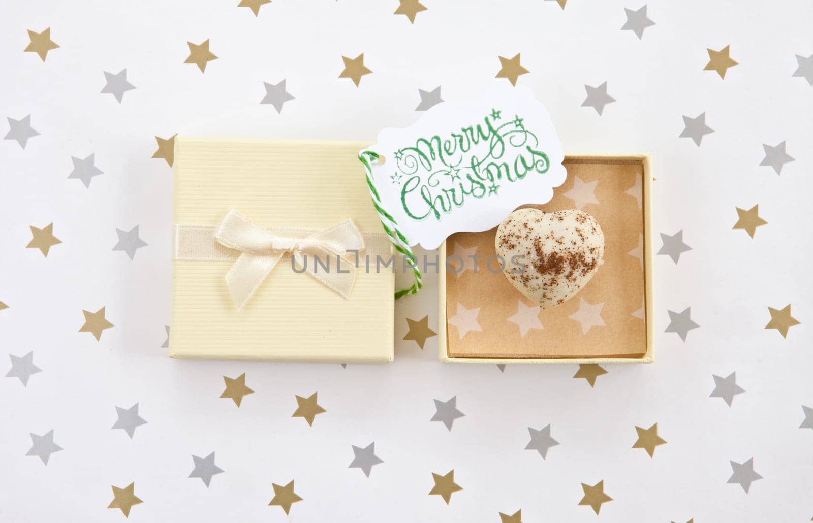 Hearty praline,Trueffel in gift box for Christmas