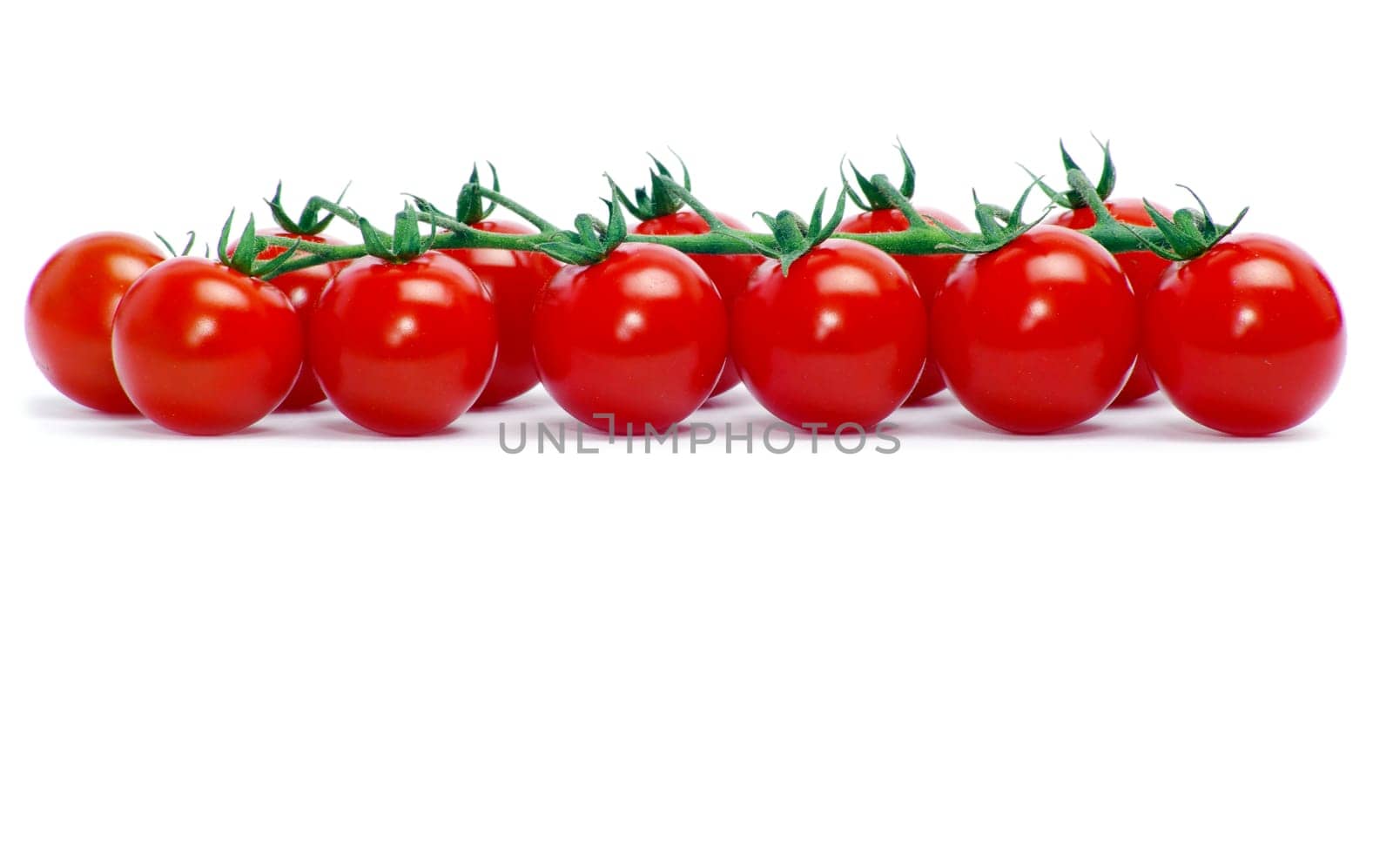cherry tomatoes isolated on white