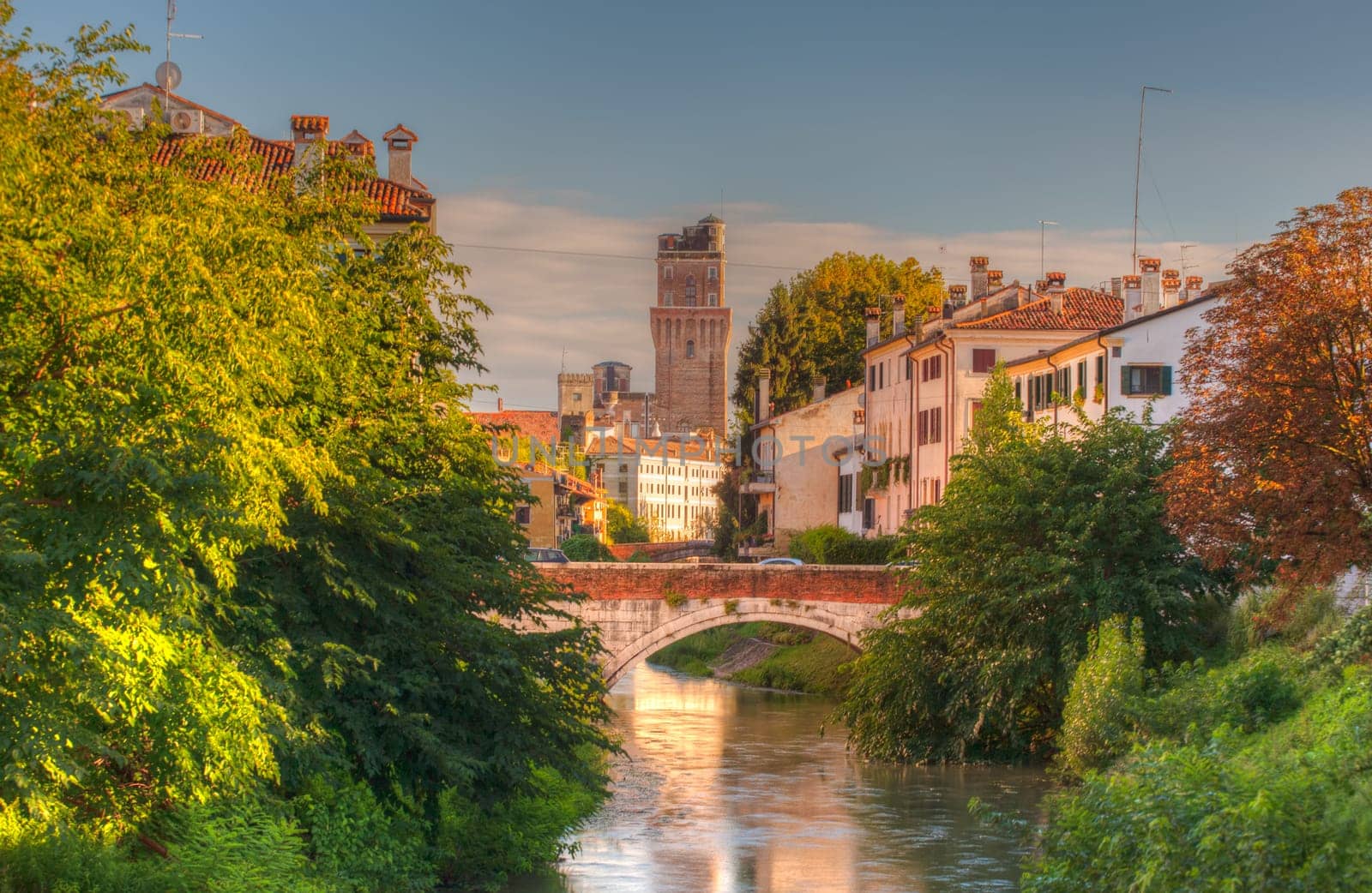 View of Padova bridge in Italy