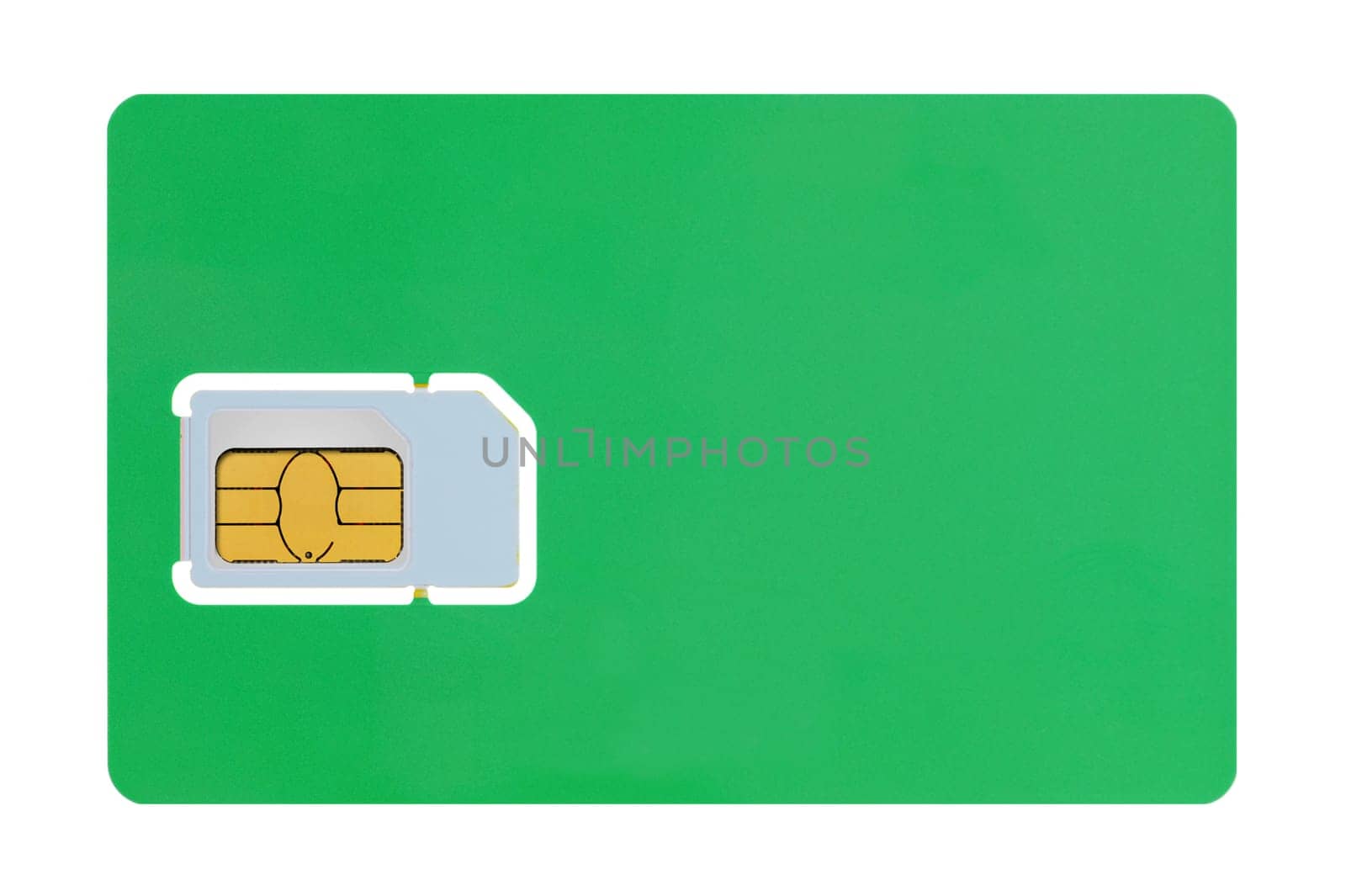 A close up shot of a sim card