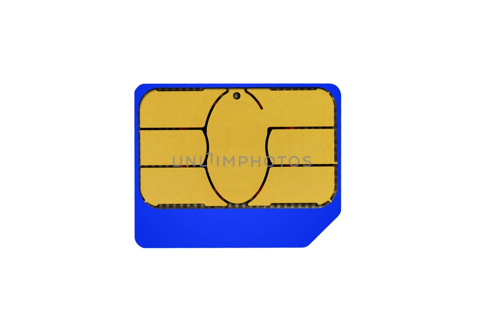 A close up shot of a sim card
