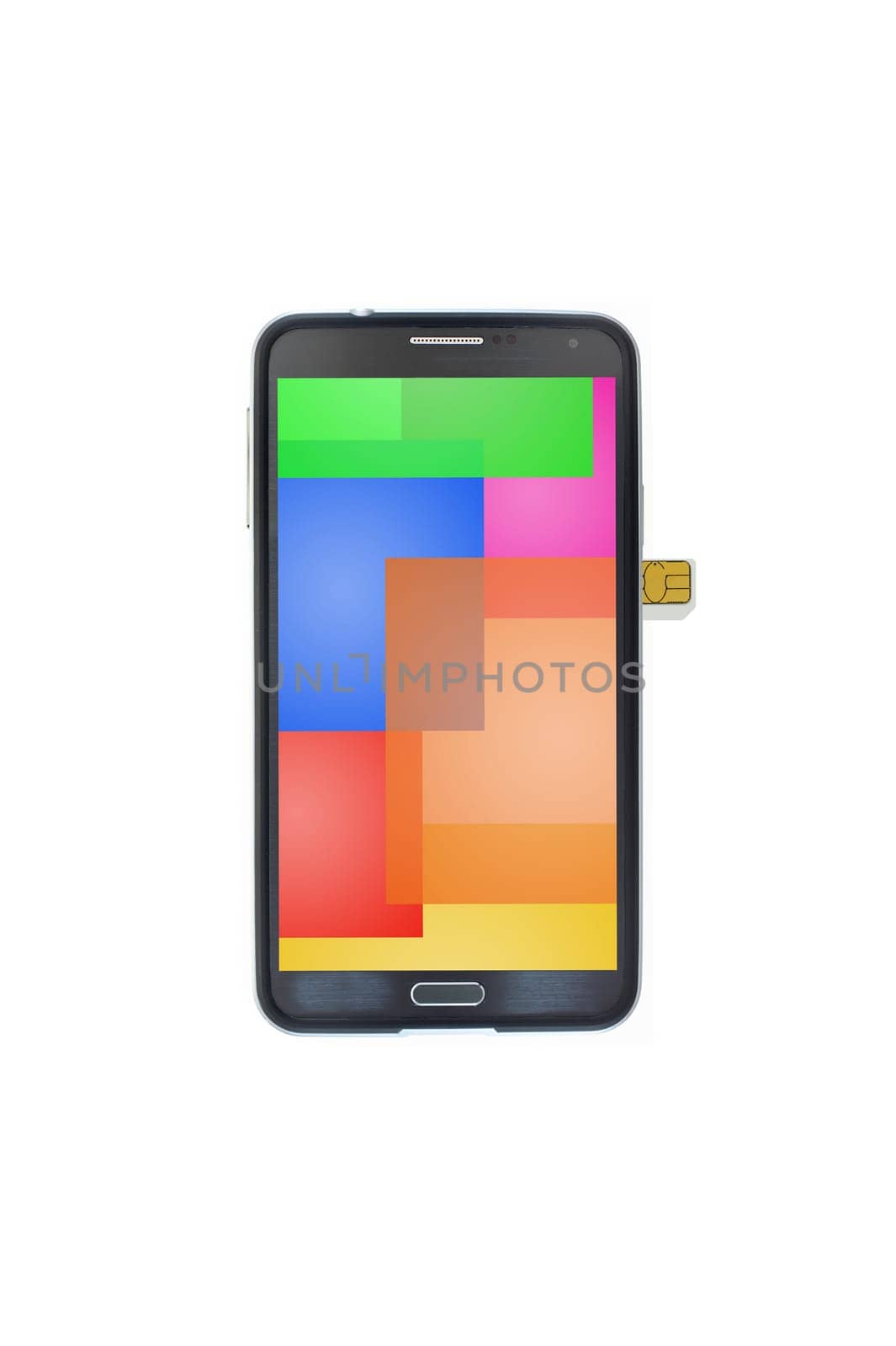 A close up shot of a sim card