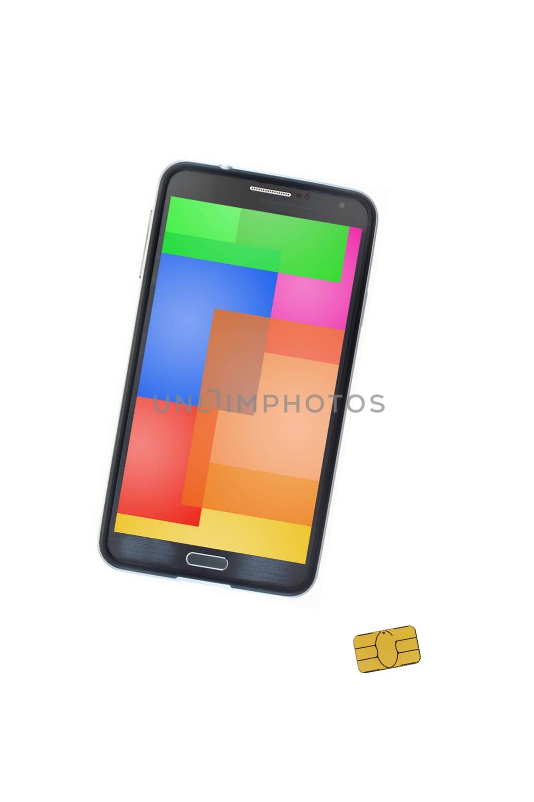 A close up shot of a sim card