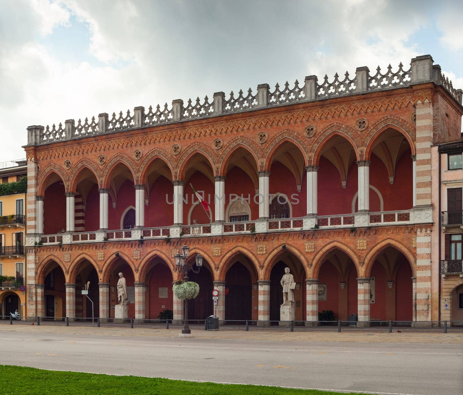 View of the Loggia Amulea in Prato della Valle, Padova