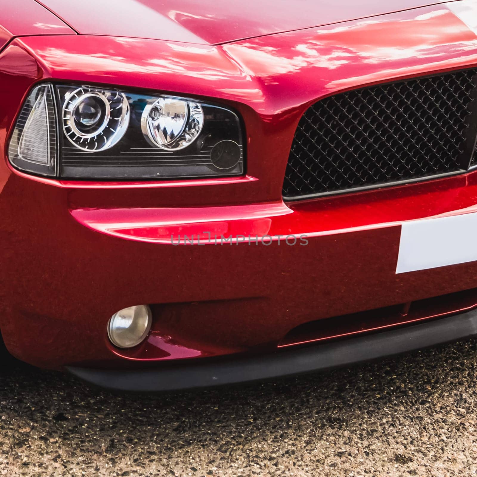 Front light of sport automobile