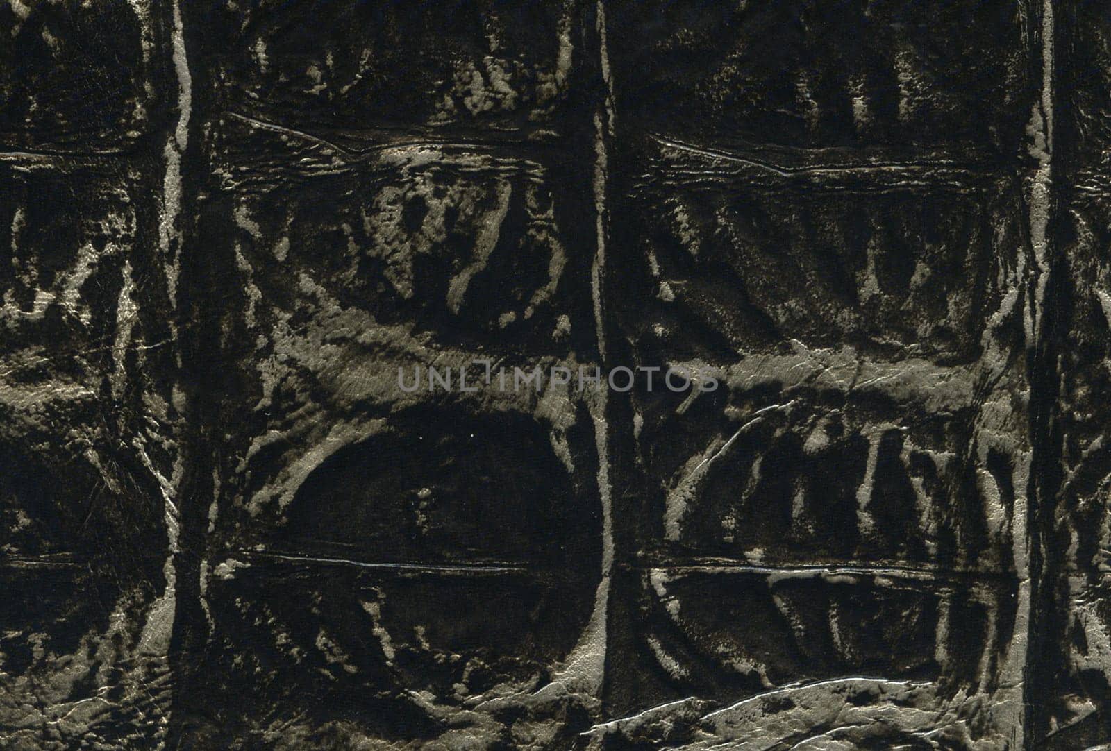 black and silver crocodile leather texture