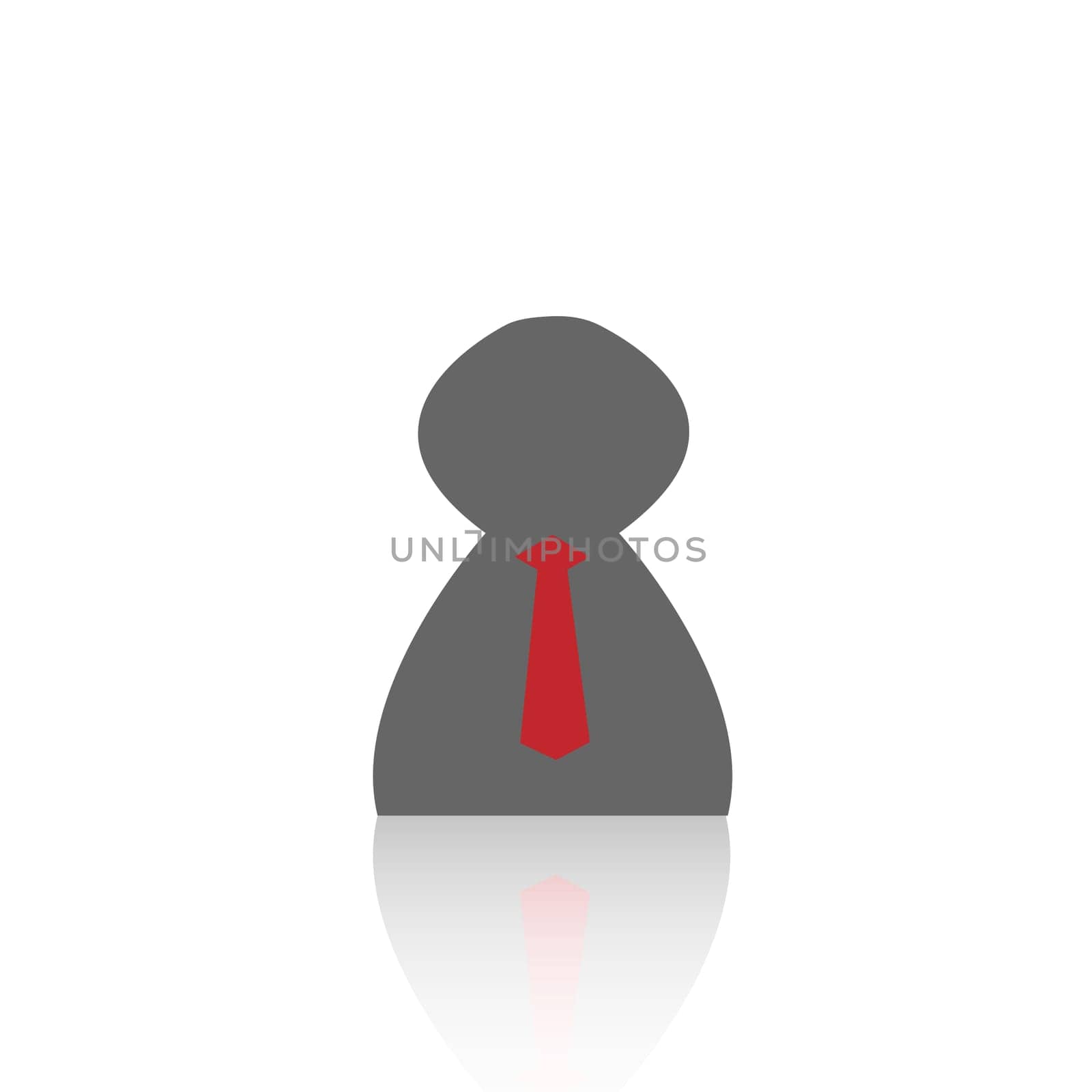 Illustration of a business person isolated on a white background.