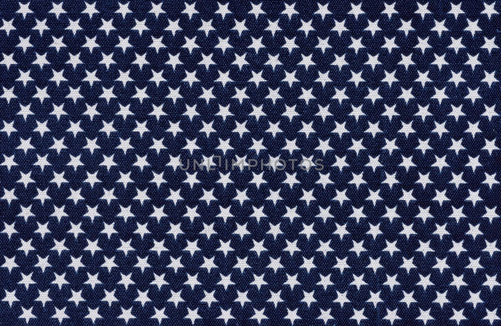 Dark blue fabric with white stars