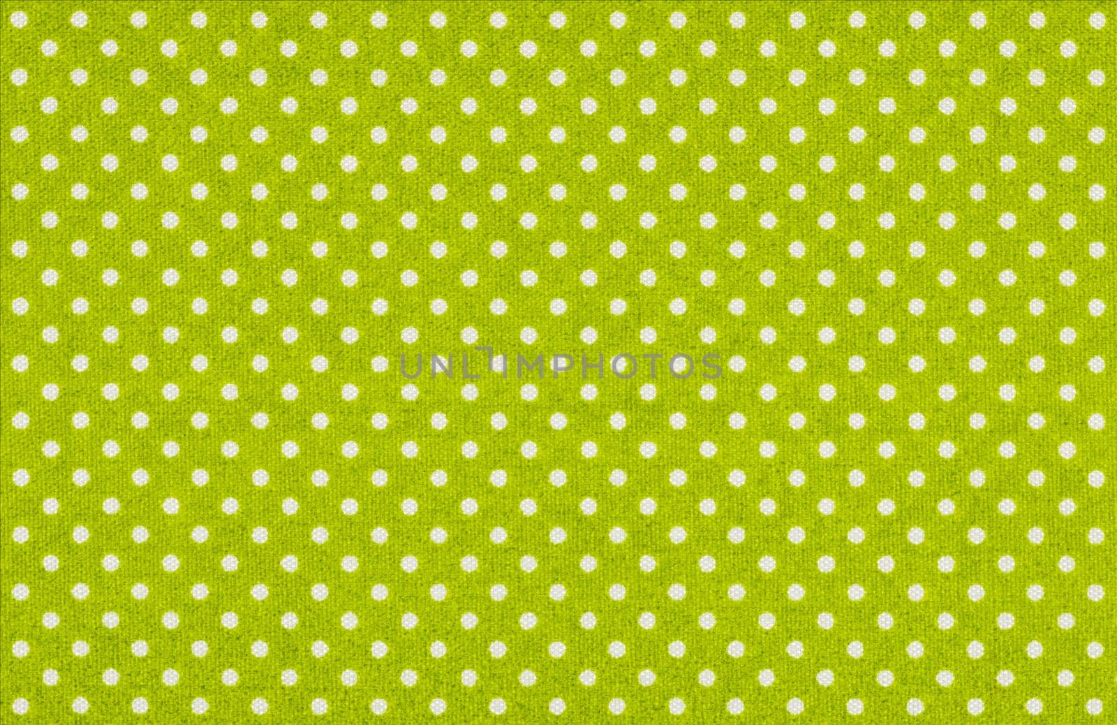 Light green fabric with white dots
