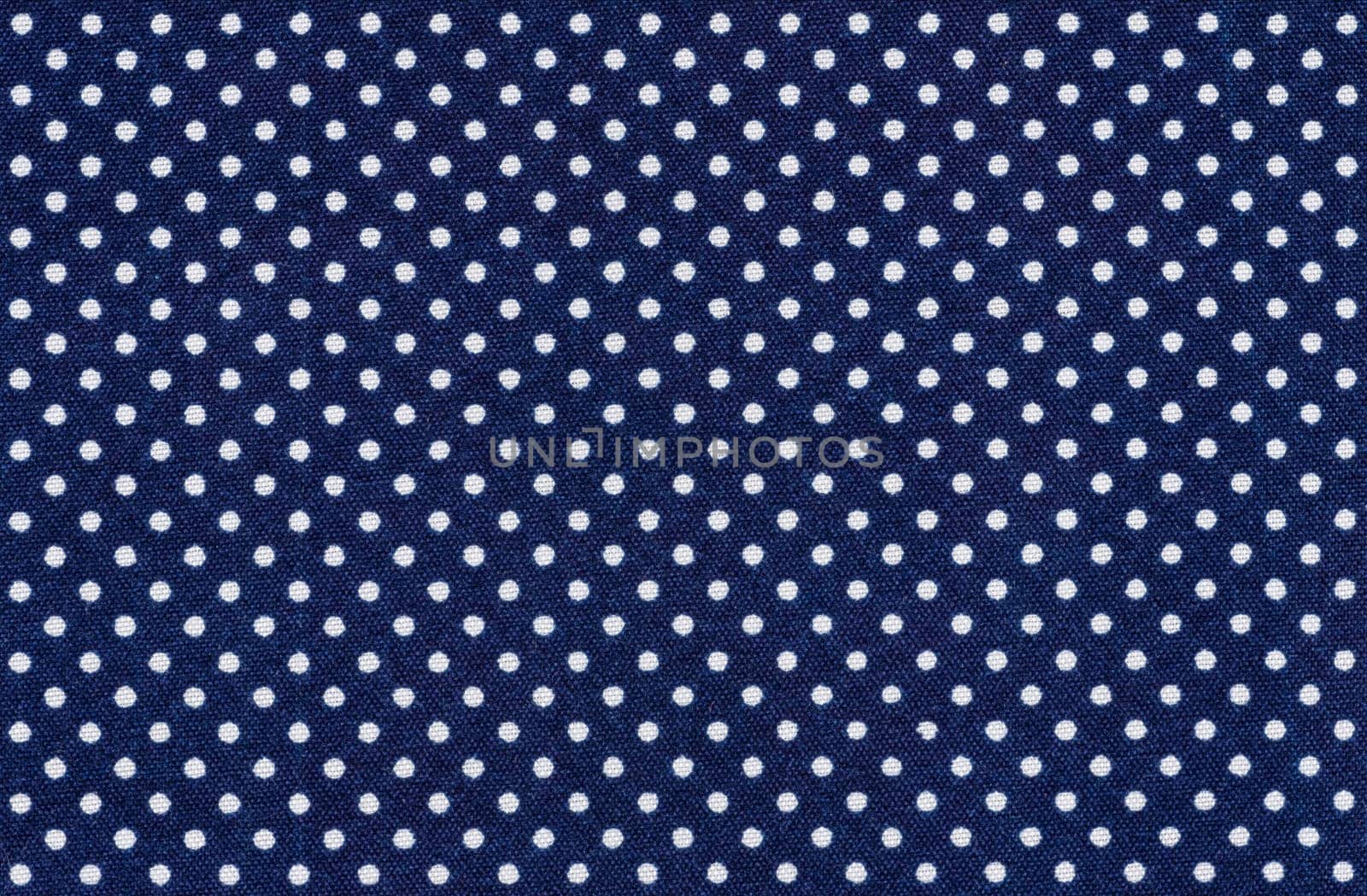 Dark blue fabric with white dots