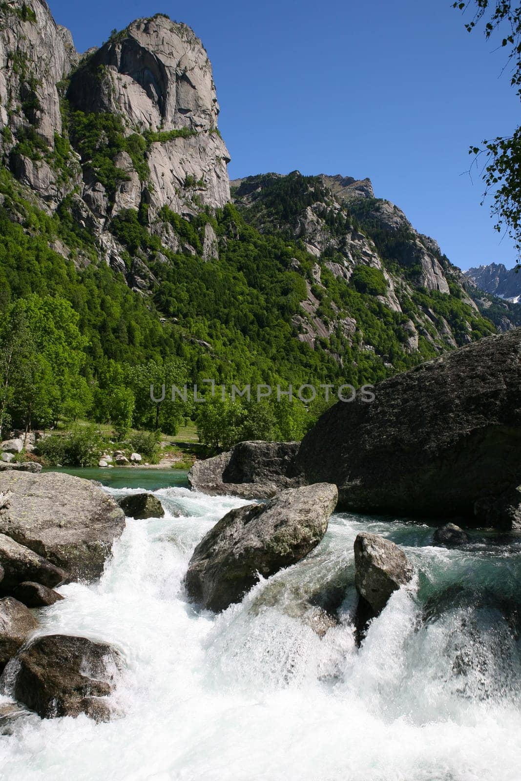 Beautiful landscape with the river