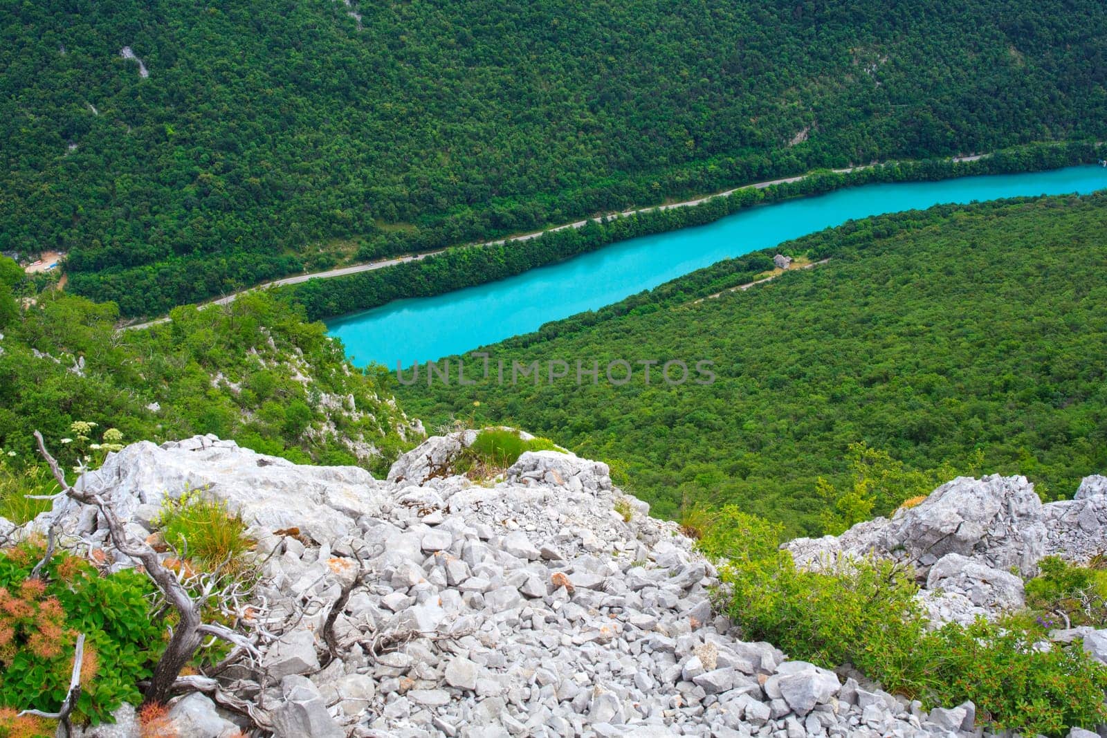 Gorizia and Nova Gorica view from Sabotin mountain