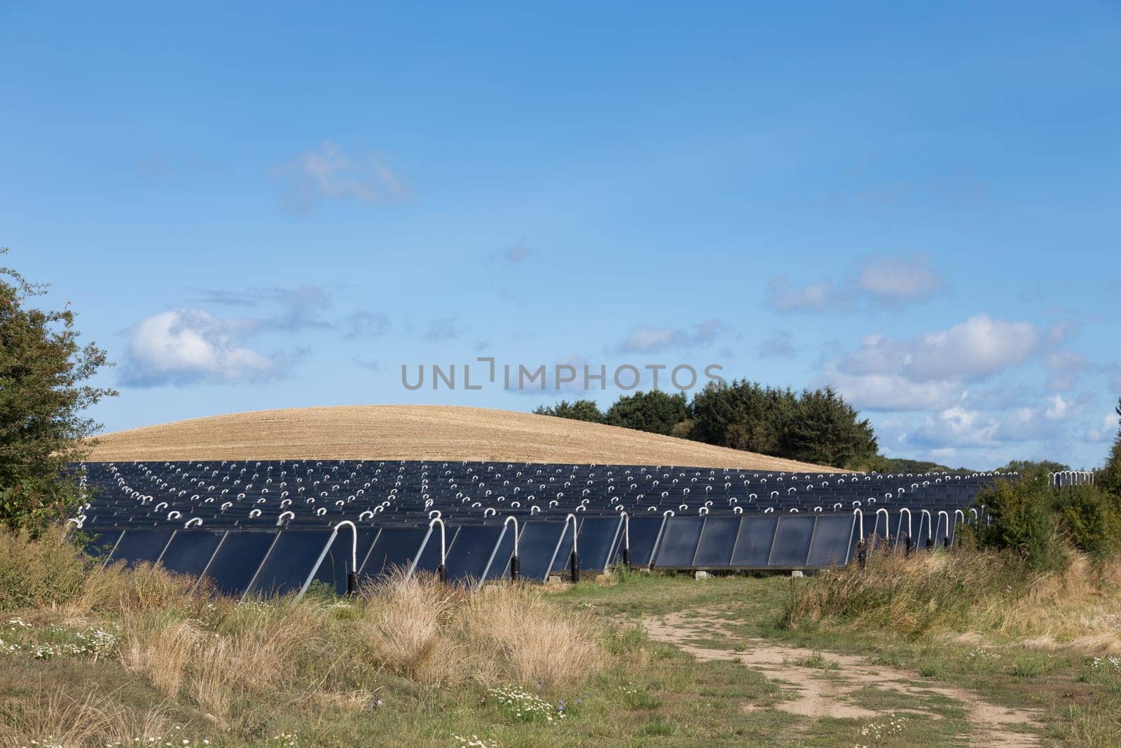 A field of heat exchangers for energy production