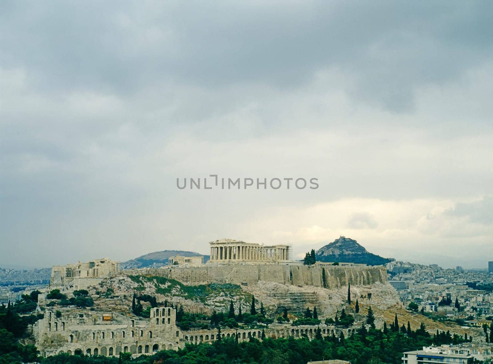 Ancient Acropolis in Athens, Greece