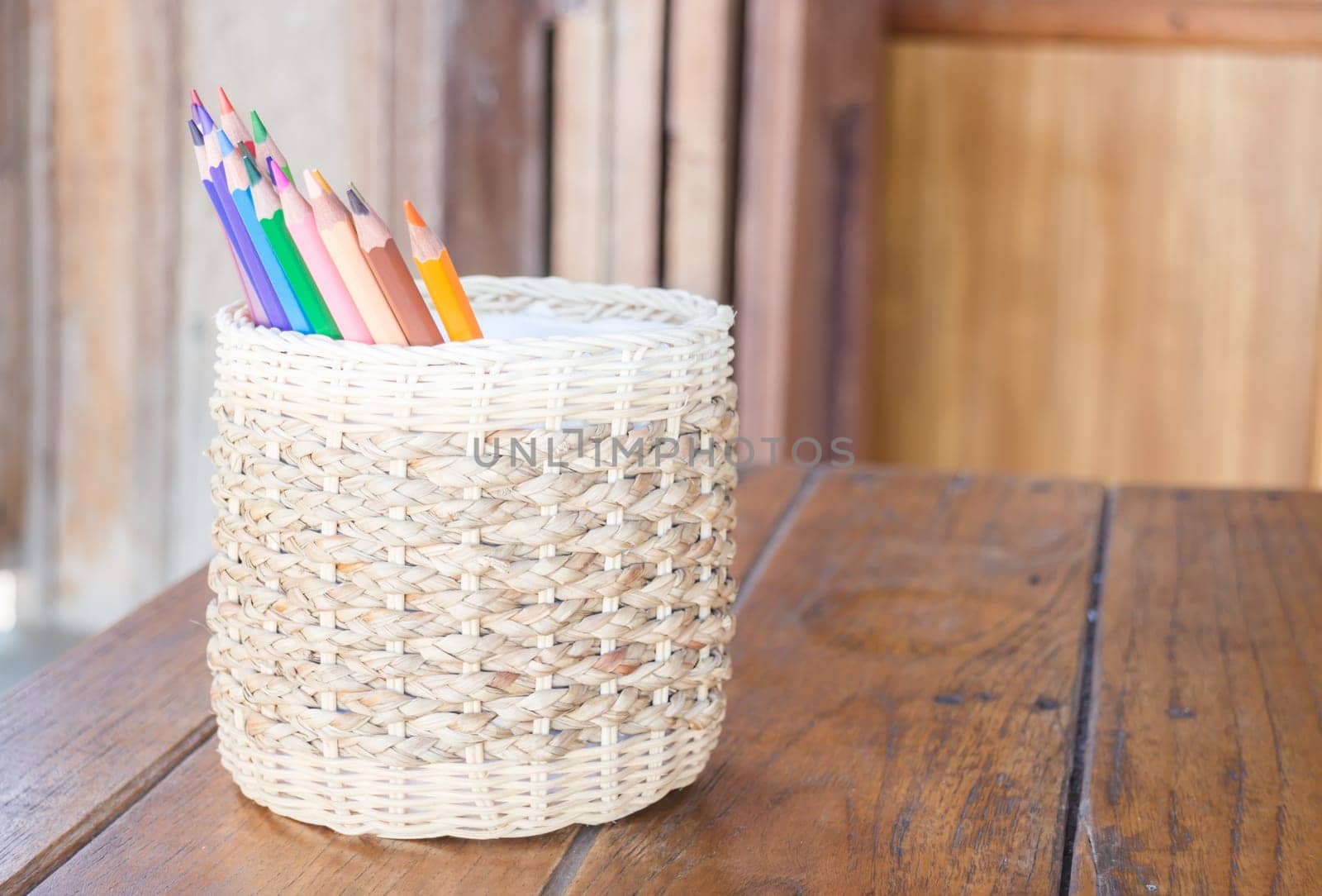 Group of different colored pencils, stock photo
