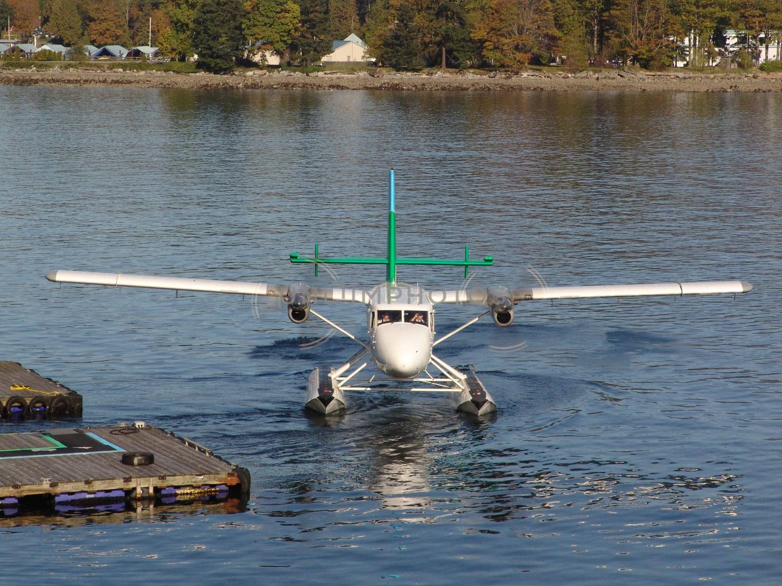 Seaplane just before take-off