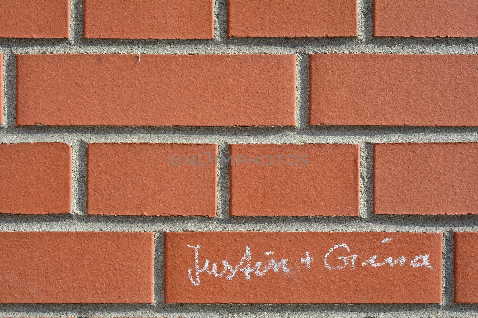 House wall with writing