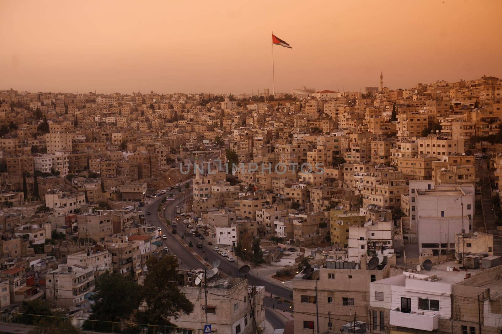 The City Centre of the City Amman in Jordan in the middle east.