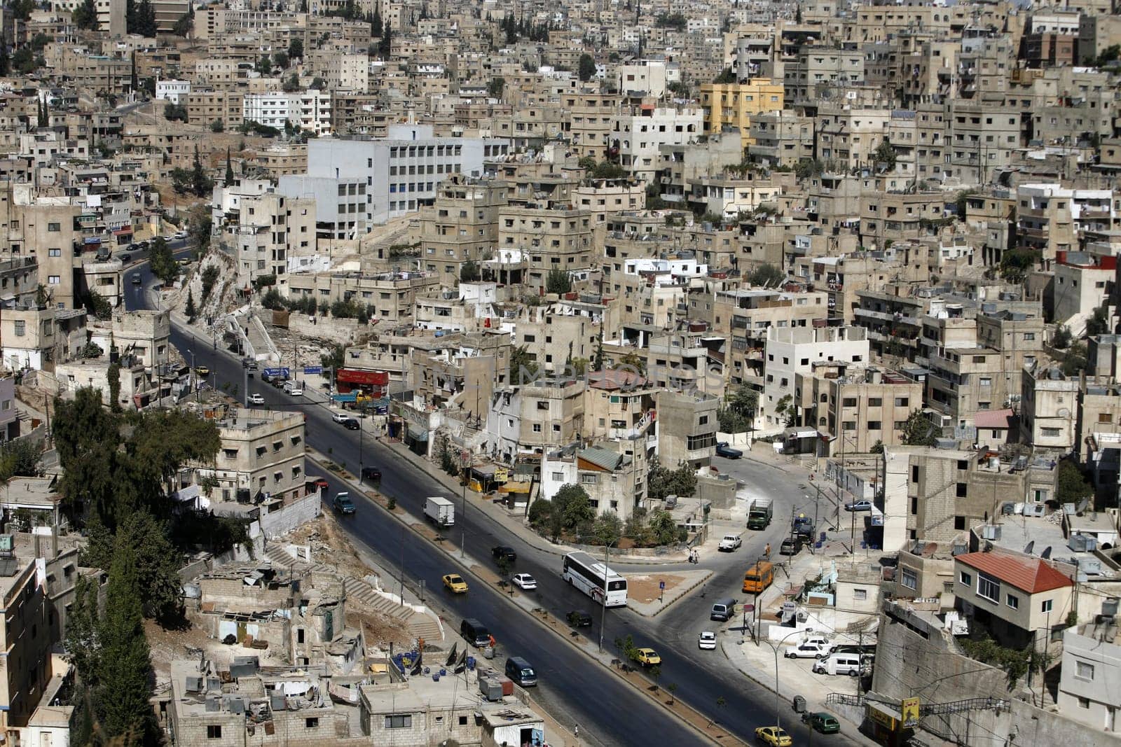 The City Centre of the City Amman in Jordan in the middle east.