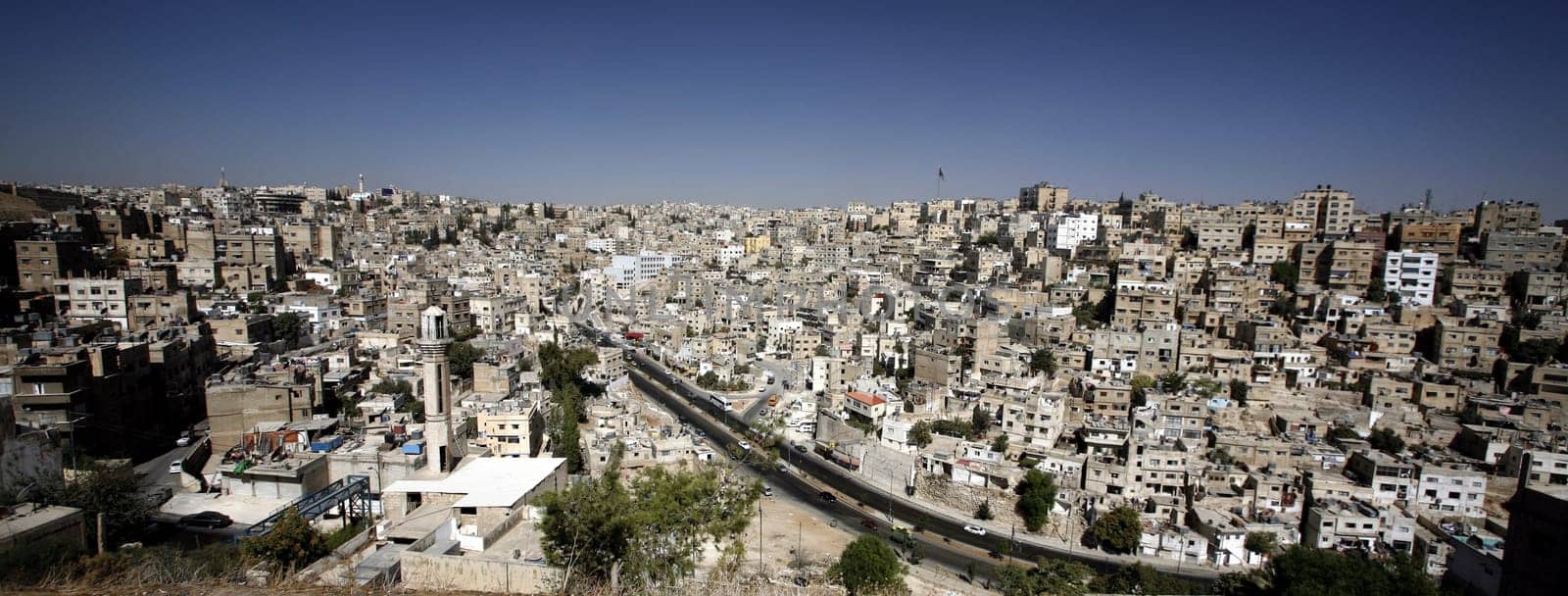 The City Centre of the City Amman in Jordan in the middle east.