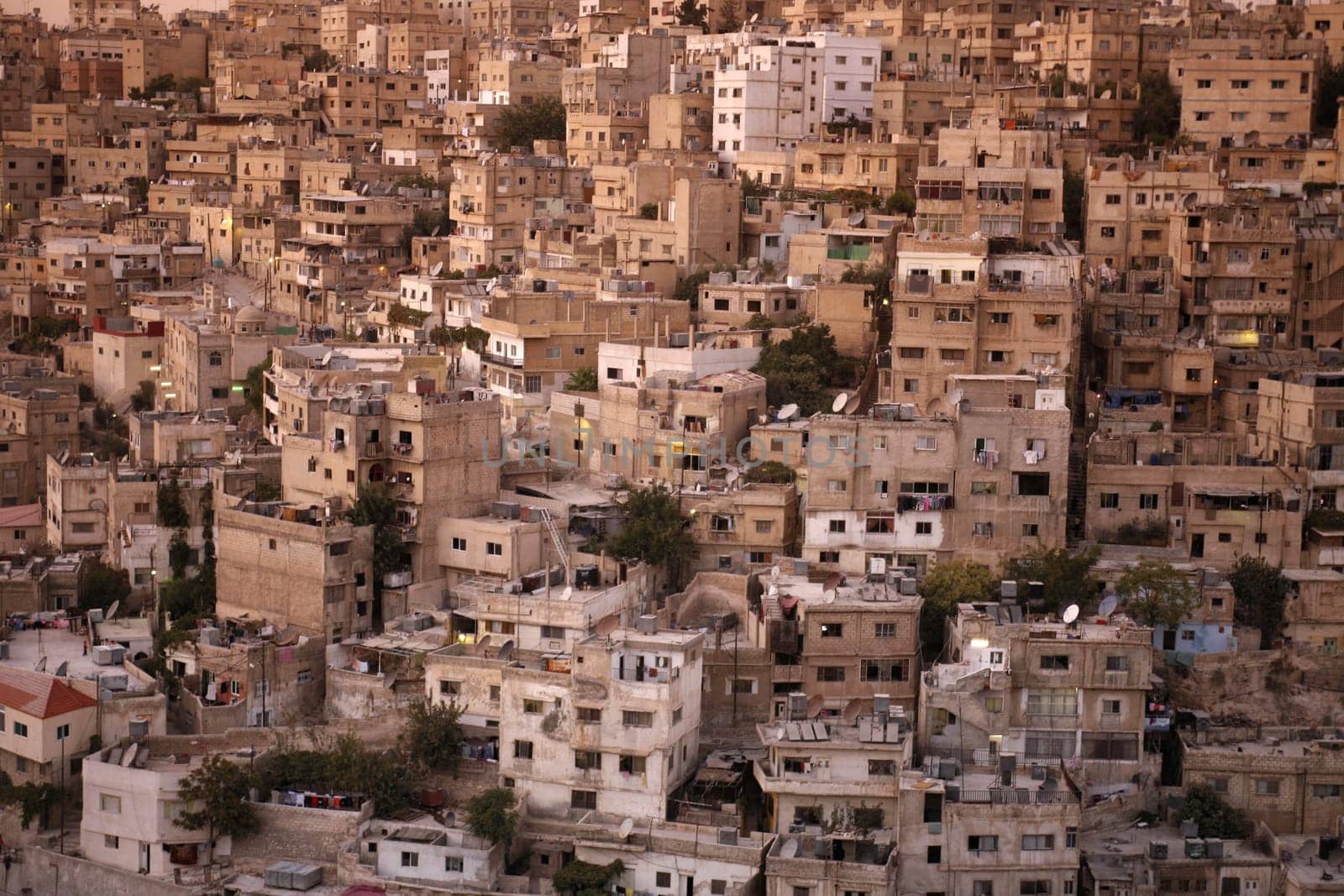 The City Centre of the City Amman in Jordan in the middle east.