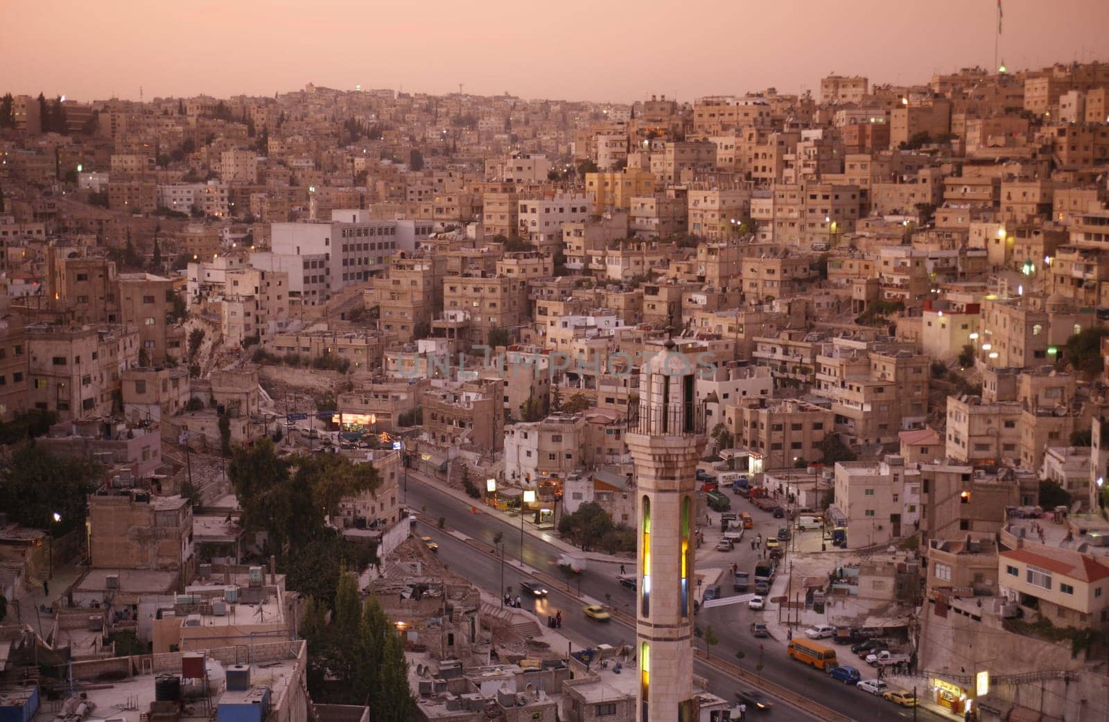The City Centre of the City Amman in Jordan in the middle east.
